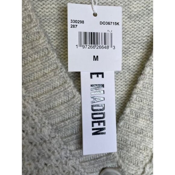 Steve Madden Knit button Cardigan MEDIUM (899) - Picture 7 of 10